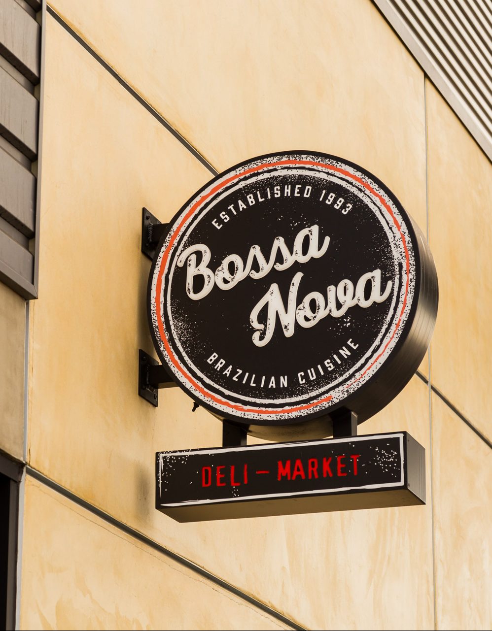 bossa nova restaurant south bay luminous sign