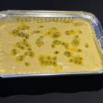 Passion Fruit Mousse in a Catering Foil Container
