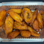 catering foil tray with fried plantains