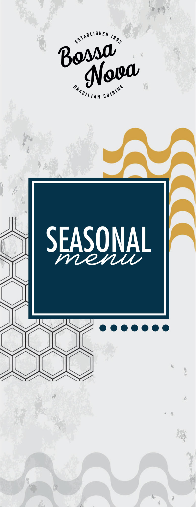 seasonal menu