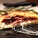 calzone with cheese and ham