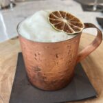 Moscow Mule on a copper mug