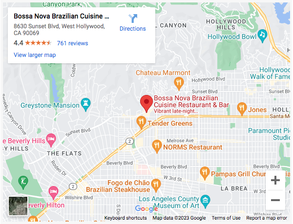 west hollywood location map