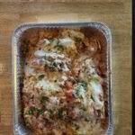 Pasta Lasagna in catering foil tray